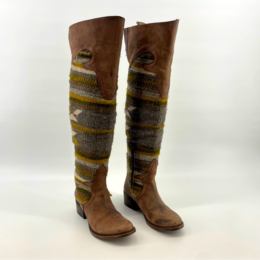 Freebird By Steven Cabal Blanket Over the Knee Southwest Boots - Size 6